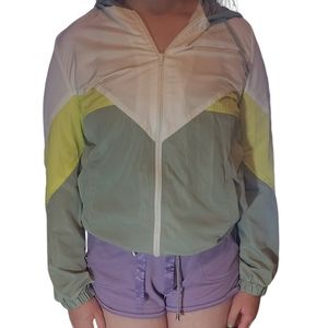 Love Tree color block windbreaker